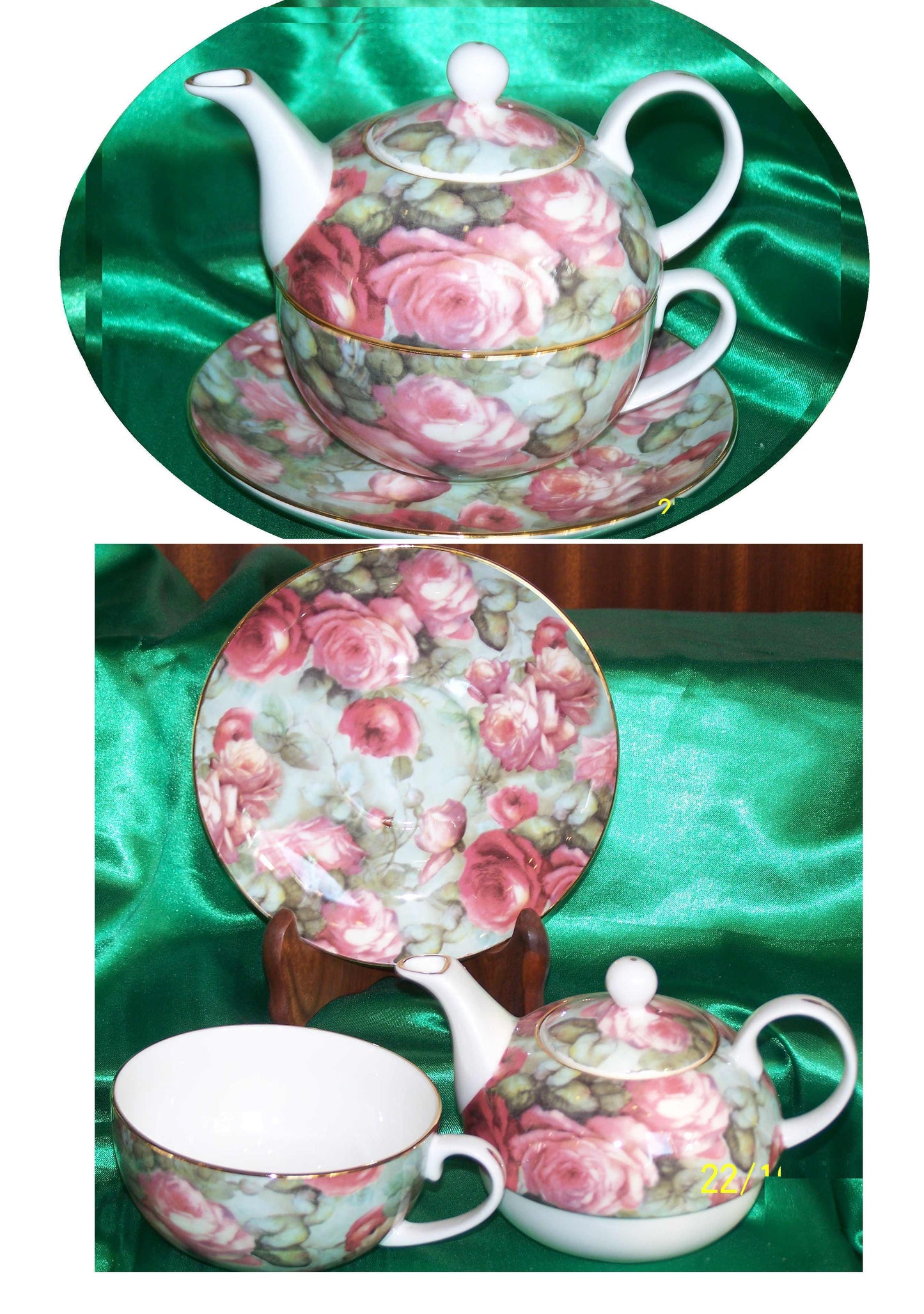 *Tea-for-one in Porcellana Inglese Bone China