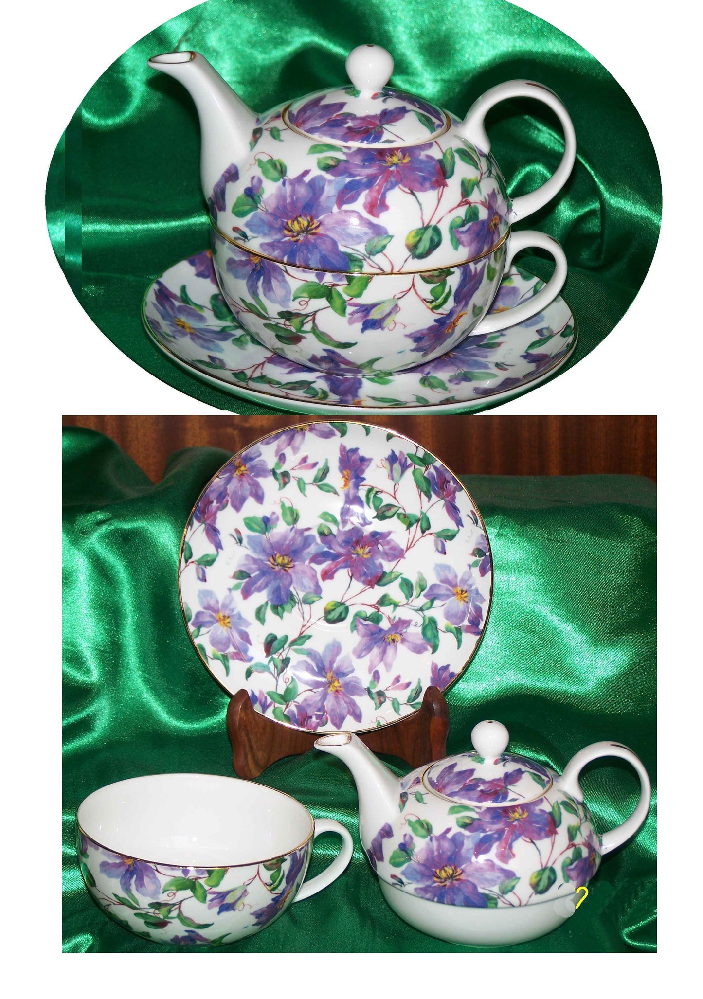 *Tea-for-one in Porcellana Inglese Bone China