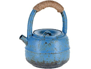 *Teiera Ceramica 450ml effetto Metallo