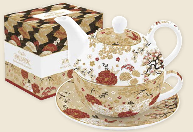 *Tea-for-one con scatola coordinata