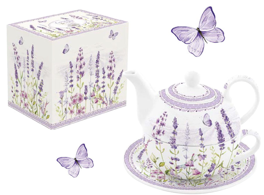 *Tea-for-one con scatola coordinata