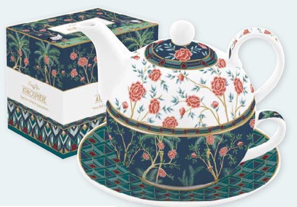 *Tea-for-one con scatola coordinata